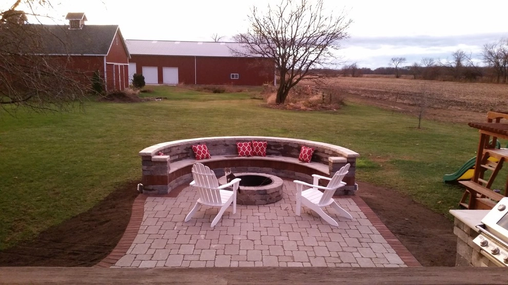 Stone bench by Goetz Landscaping - Photo 4