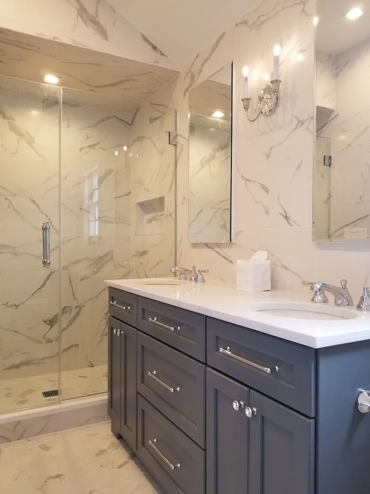 Manhasset Powder Room and Master Suite by Galante Building & Renovations, Inc. - Photo 4