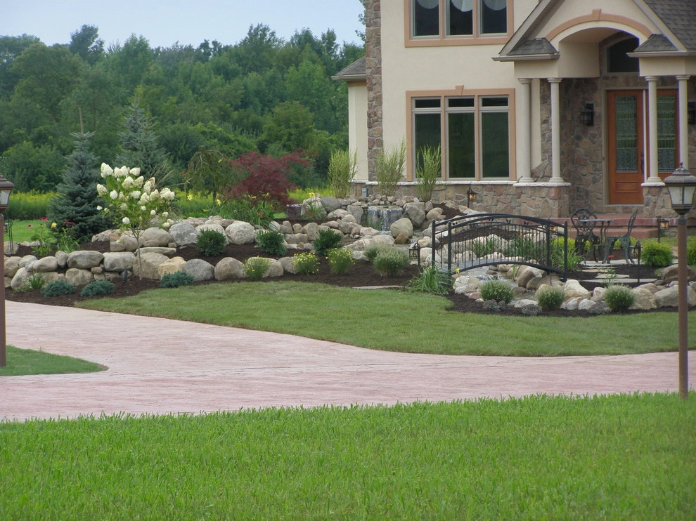 Front Yard Water Fall and Landscape by Gossel Lawn And Landscape - Photo 9