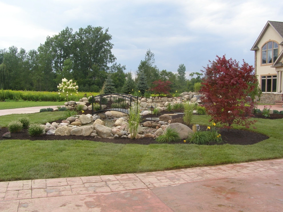 Front Yard Water Fall and Landscape by Gossel Lawn And Landscape - Photo 5
