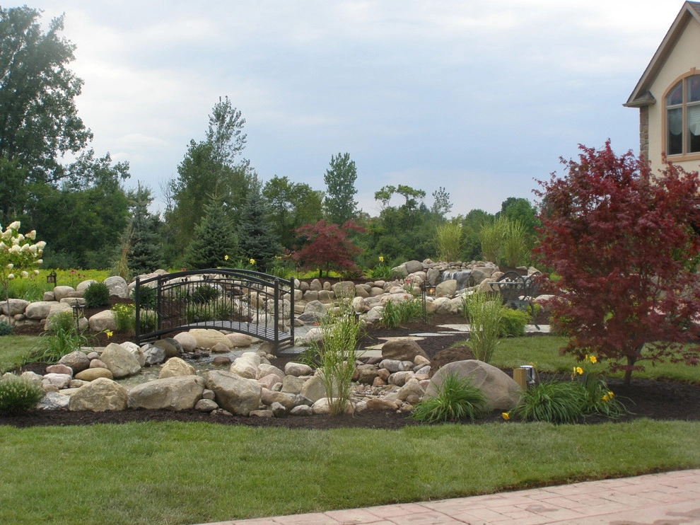 Front Yard Water Fall and Landscape by Gossel Lawn And Landscape - Photo 36