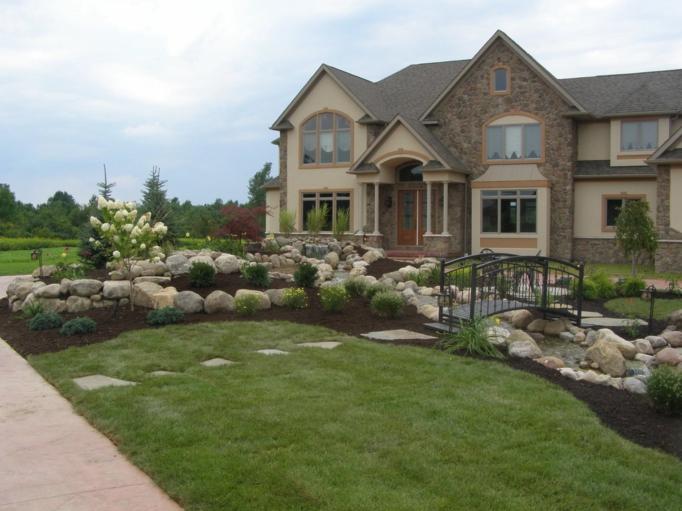 Front Yard Water Fall and Landscape by Gossel Lawn And Landscape - Photo 12