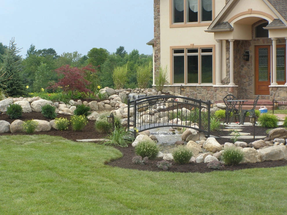 Front Yard Water Fall and Landscape by Gossel Lawn And Landscape - Photo 15