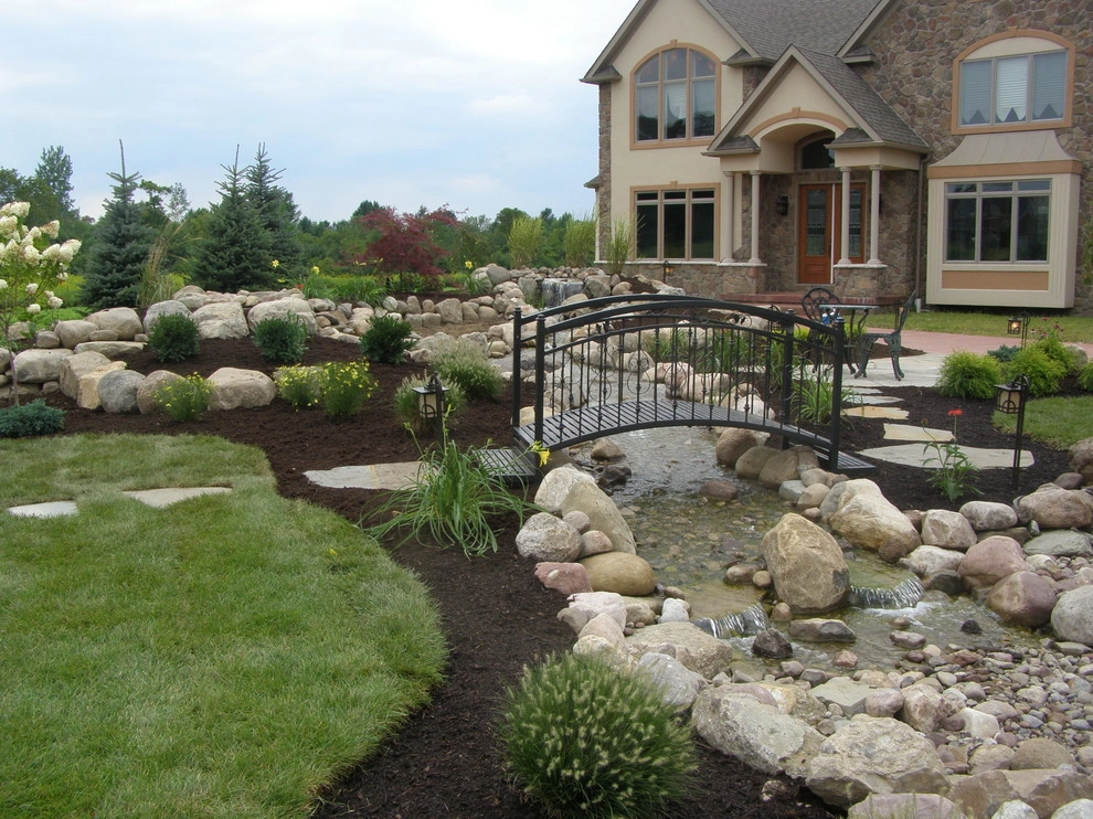 Front Yard Water Fall and Landscape by Gossel Lawn And Landscape - Photo 31