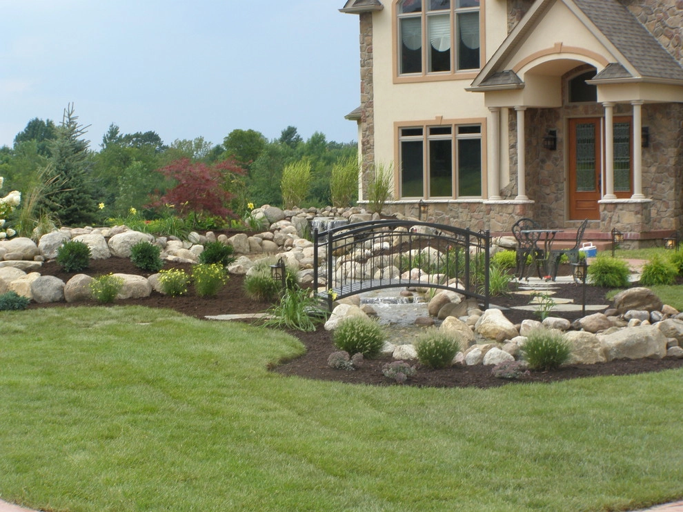 Front Yard Water Fall and Landscape by Gossel Lawn And Landscape - Photo 18
