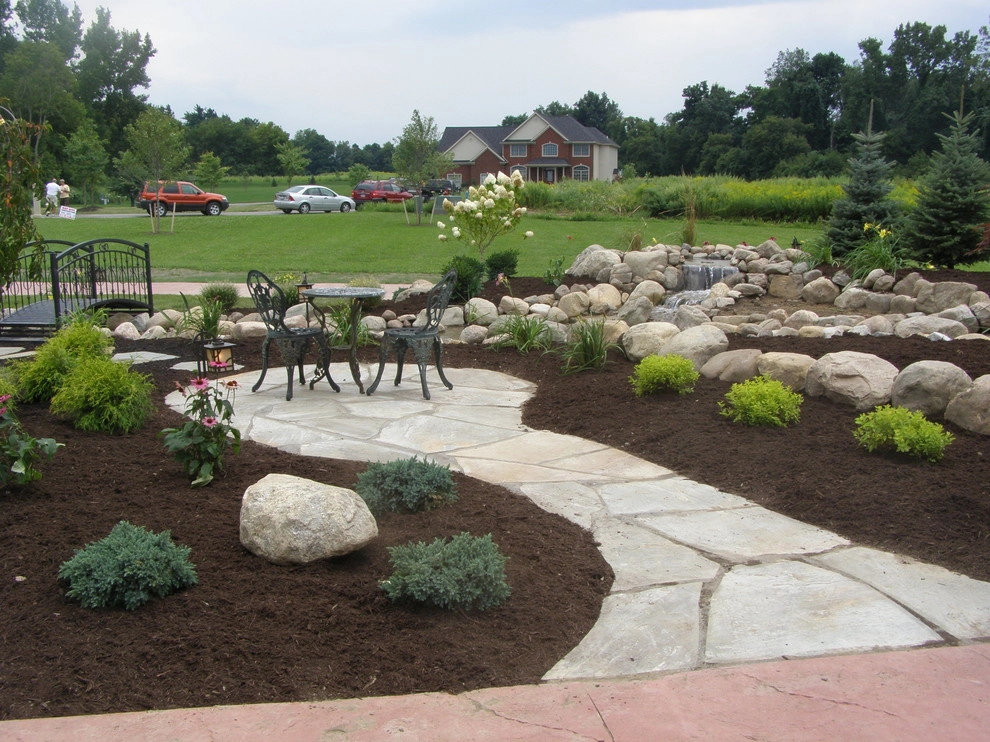 Front Yard Water Fall and Landscape by Gossel Lawn And Landscape - Photo 37