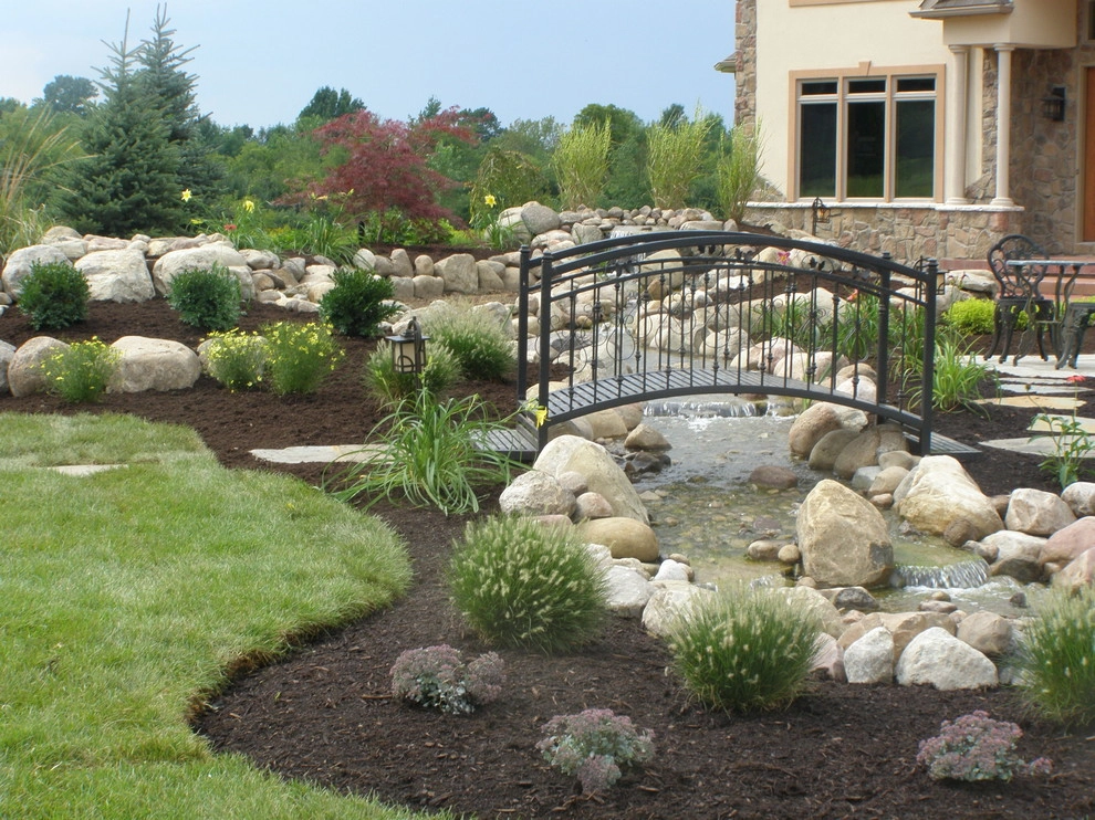 Front Yard Water Fall and Landscape by Gossel Lawn And Landscape - Photo 8