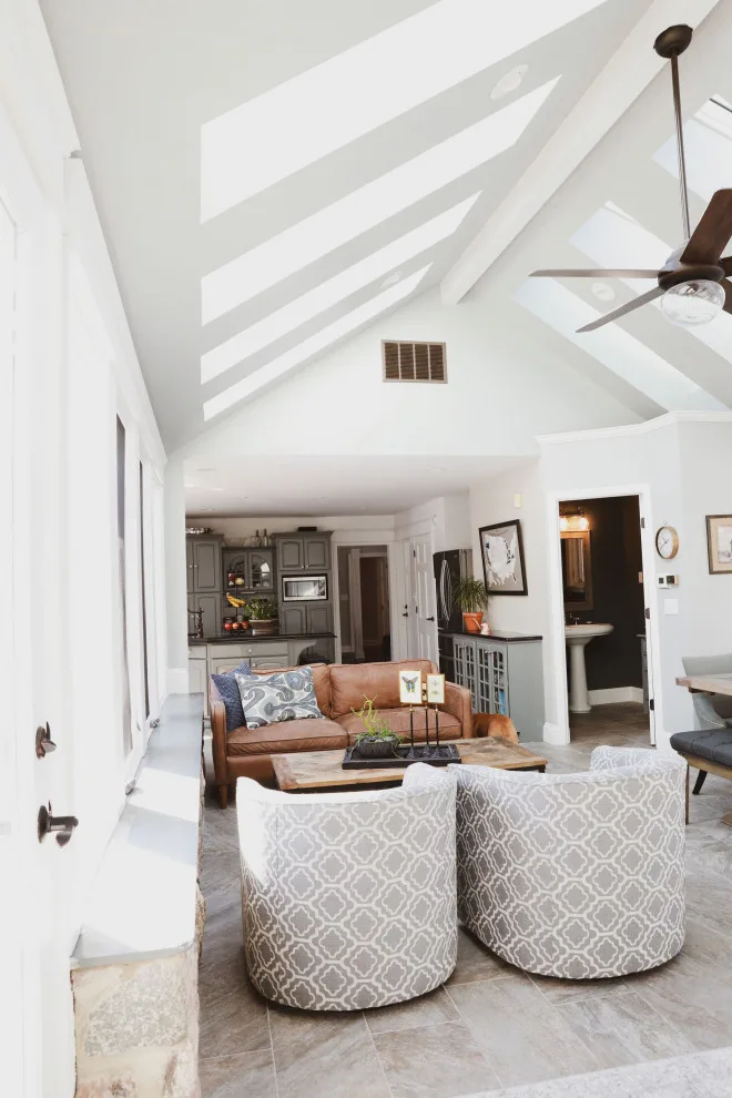 European Rustic Contemporary Sunroom/Kitchen by Becca Robbins Interior Design - Photo 7