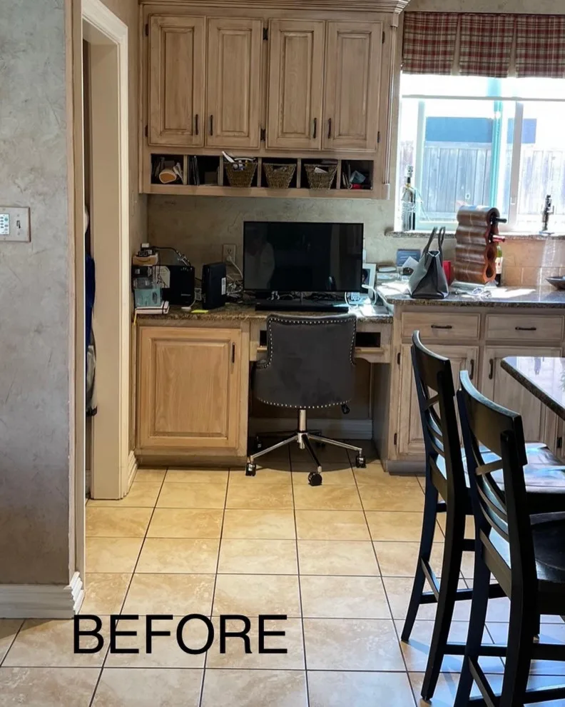 Navy, Gold, and White Kitchen by Amy's Paint And Remodeling Solutions - Photo 11
