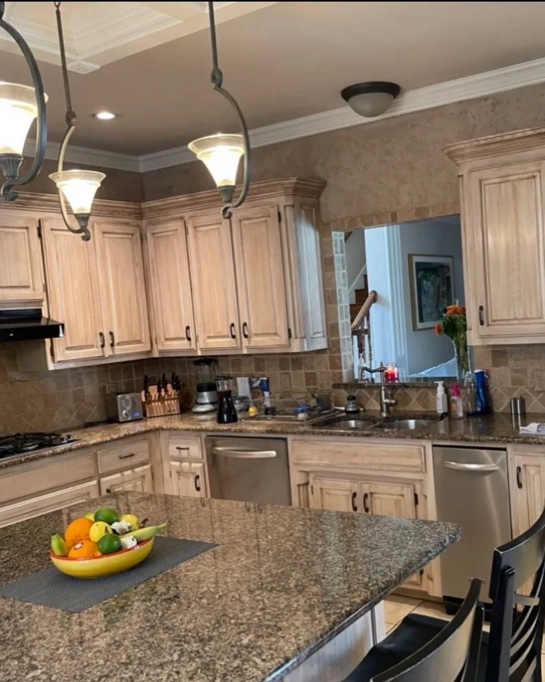 Navy, Gold, and White Kitchen by Amy's Paint And Remodeling Solutions - Photo 7