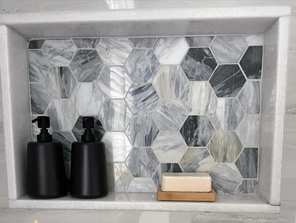 Contemporary rustic bathroom by Melissa Rieser Interiors - Photo 3