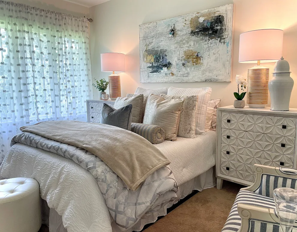 Ocean Hues | Bedroom Renovation by A. Logan Designs, LLC - Photo 3
