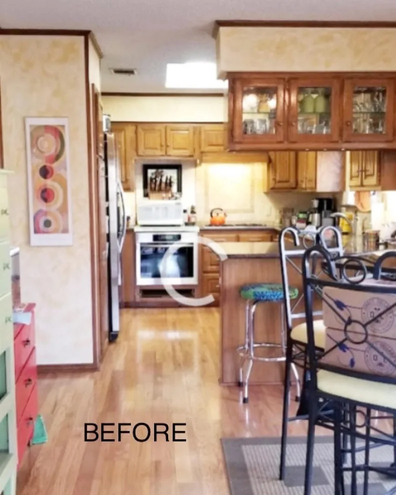 Colorful Kitchen Makeover with Bubble Backsplash by Amy's Paint And Remodeling Solutions - Photo 14