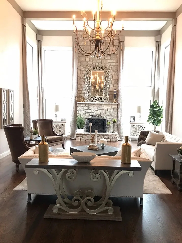 Two-Story Living Area by Morfio Design LLC - Photo 7