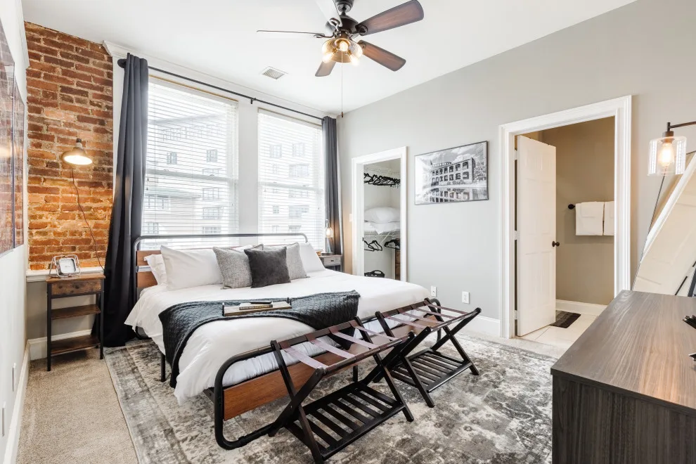 Chic Industrial/Rustic Loft-Inspired Full-Service Airbnb Design by Interiors À La Mode, LLC - Photo 19