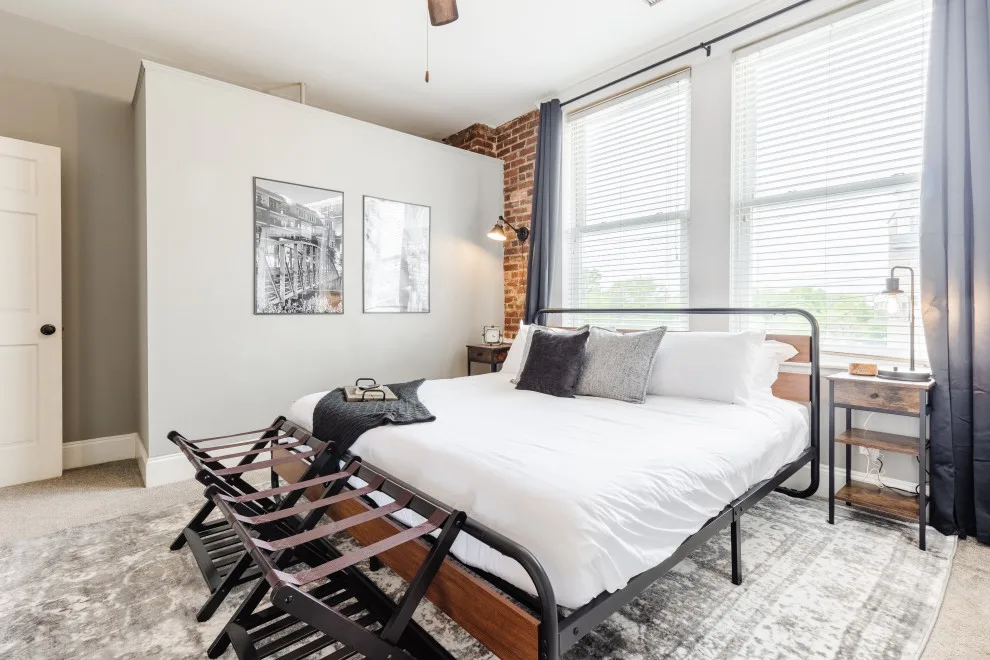 Chic Industrial/Rustic Loft-Inspired Full-Service Airbnb Design by Interiors À La Mode, LLC - Photo 33