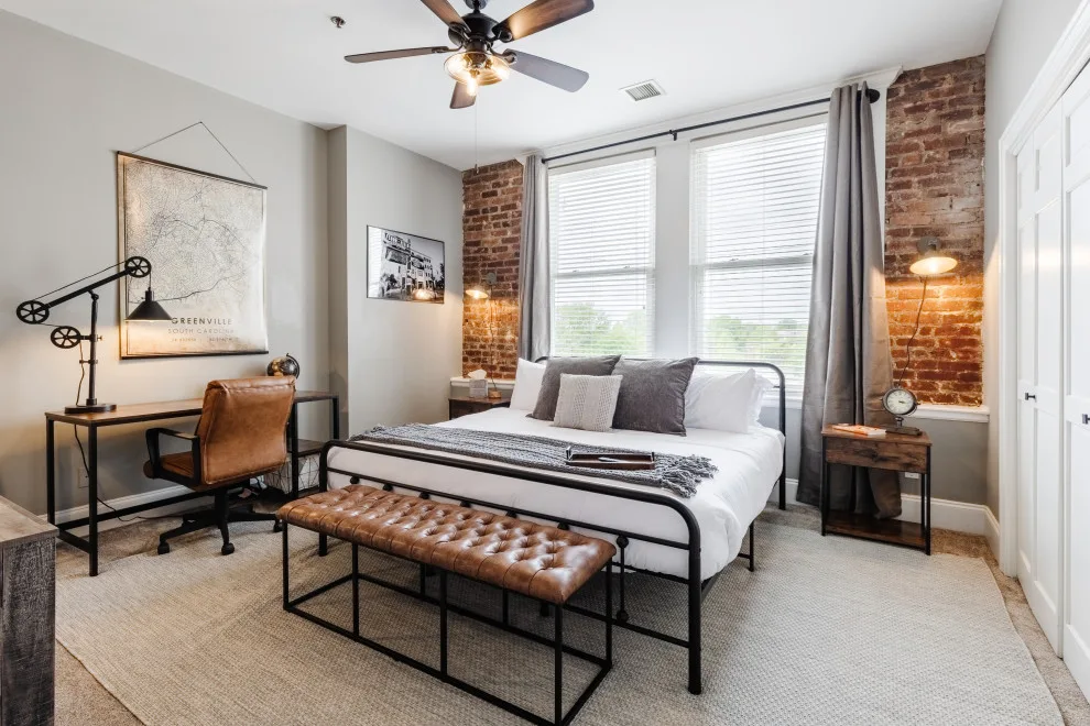 Chic Industrial/Rustic Loft-Inspired Full-Service Airbnb Design by Interiors À La Mode, LLC - Photo 11