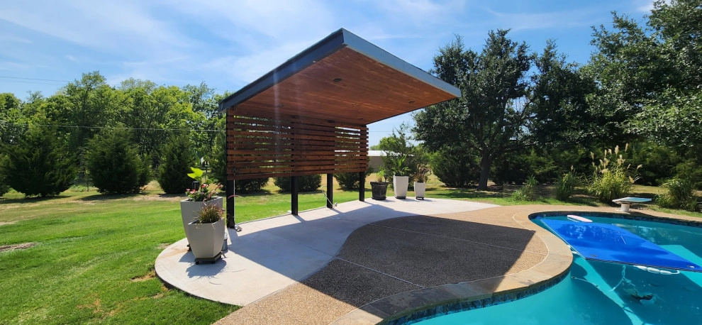 Ridge Pool Remodel & Cantilever Cover by Graves Landscape & Outdoor Living - Photo 4