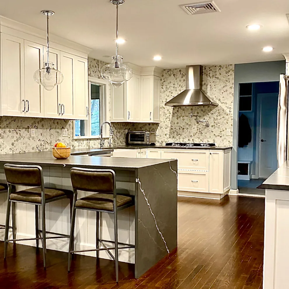 Modern Waterfall Peninsula Kitchen by JSE Interiors - Photo 4