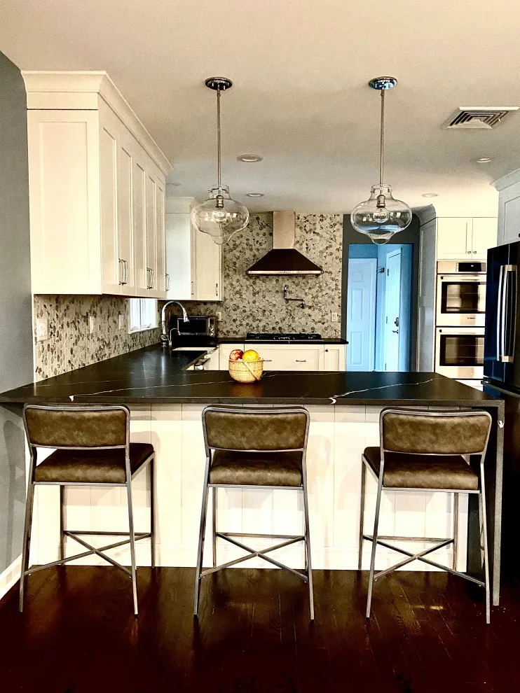 Modern Waterfall Peninsula Kitchen by JSE Interiors - Photo 3