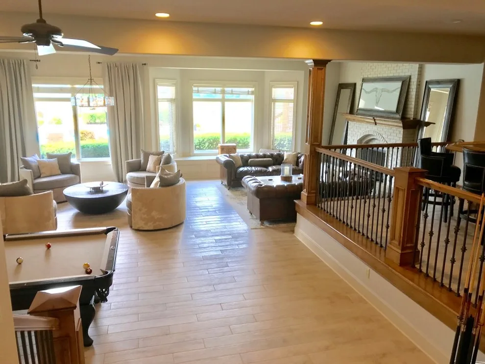 Rustic Twist with Transitional Elements and Clean Style Featuring a 20’ Firepit by Surface To Surface Interior Design/Construction - Photo 12