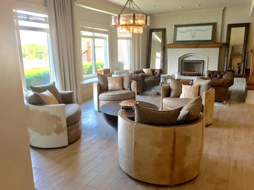 Rustic Twist with Transitional Elements and Clean Style Featuring a 20’ Firepit by Surface To Surface Interior Design/Construction - Photo 11