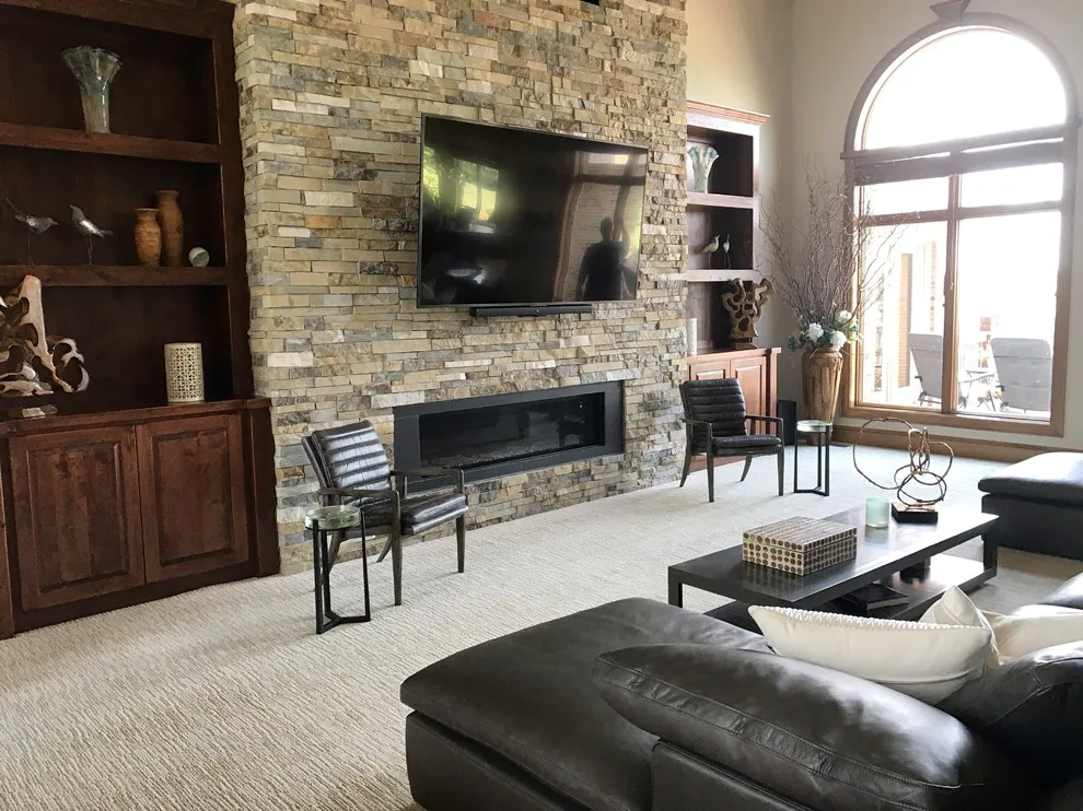 Rustic Twist with Transitional Elements and Clean Style Featuring a 20’ Firepit by Surface To Surface Interior Design/Construction - Photo 10