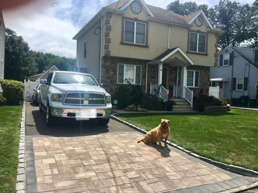 Drivway Apron with Cambridge pavers by Green Acres Landscaping, Design, Irrigation & Con - Photo 2