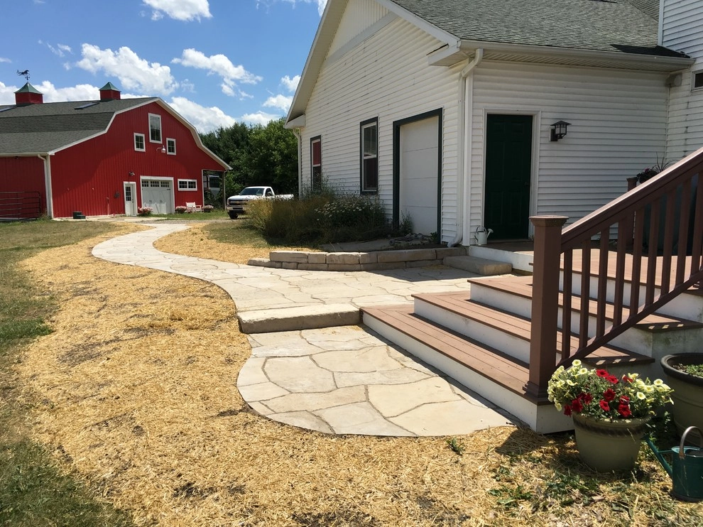 Farmhouse Brick Walkway by Green Concepts Landscaping - Photo 2