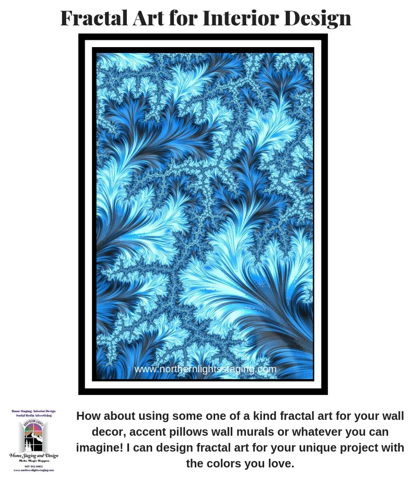 Unique Fractal Art for Interior Decor by Northern Lights Home Staging And Design - Photo 3