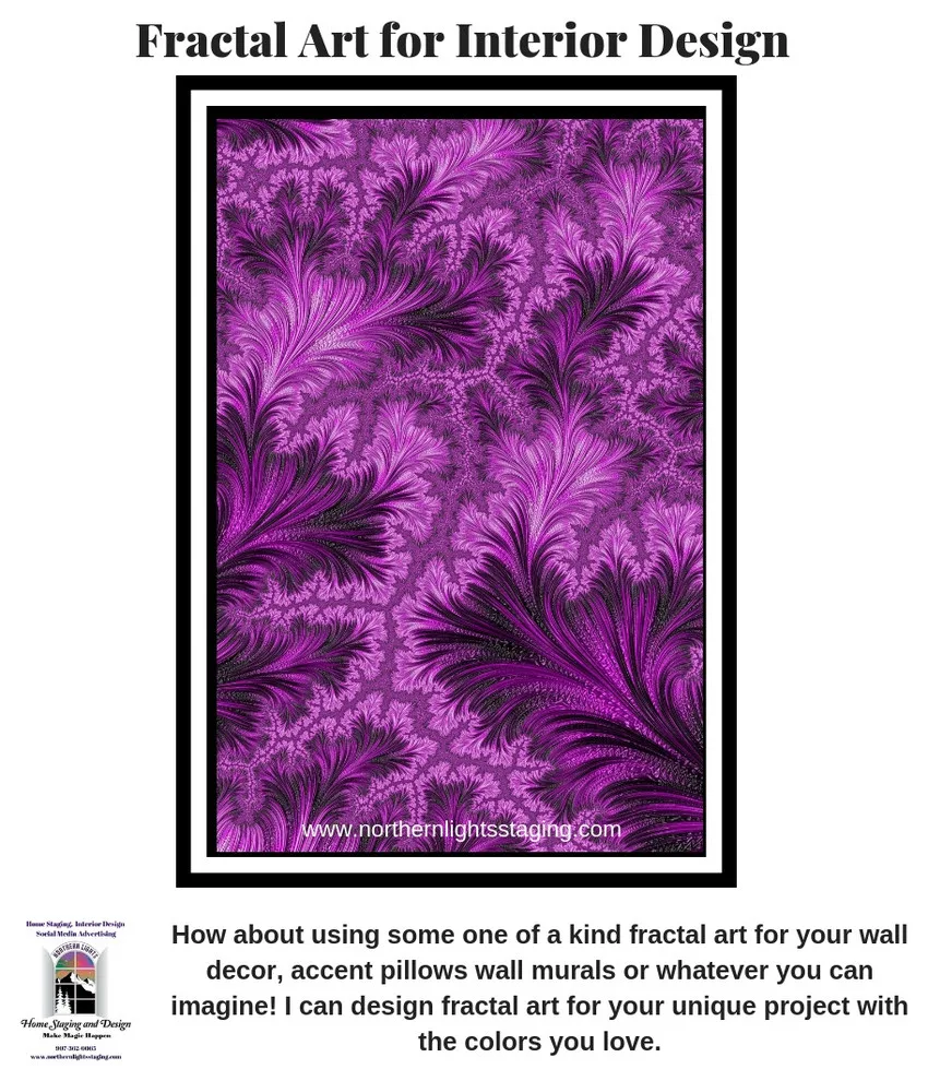 Unique Fractal Art for Interior Decor by Northern Lights Home Staging And Design - Photo 7