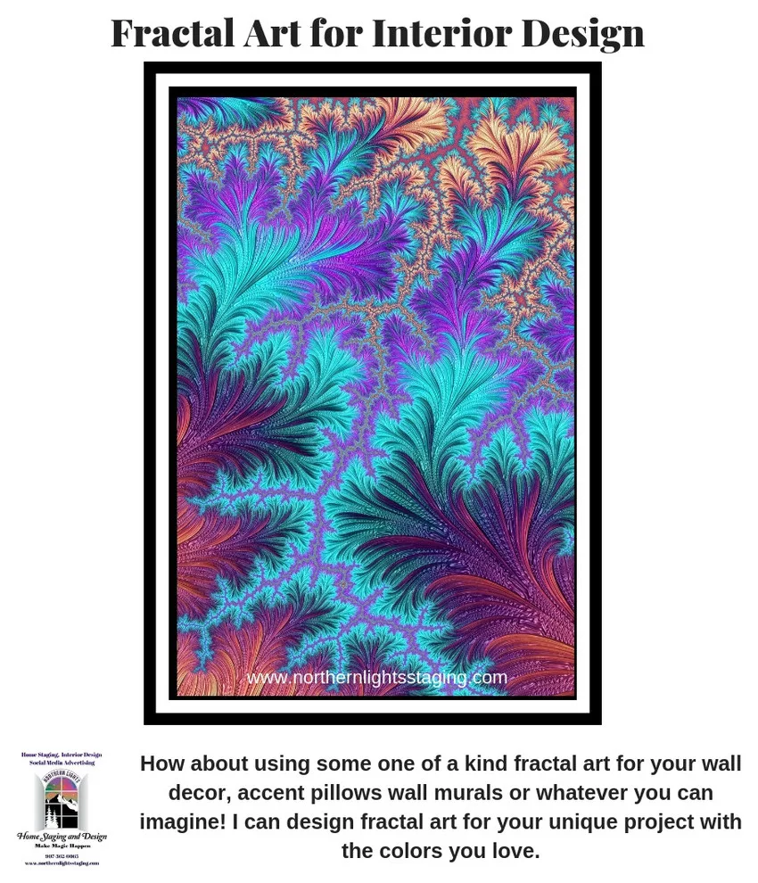 Unique Fractal Art for Interior Decor by Northern Lights Home Staging And Design - Photo 2
