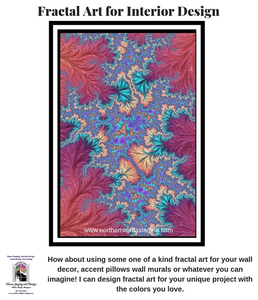 Unique Fractal Art for Interior Decor by Northern Lights Home Staging And Design - Photo 6