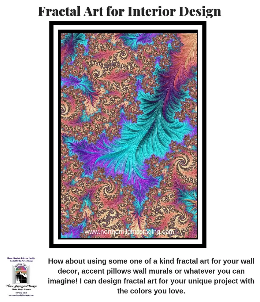 Unique Fractal Art for Interior Decor by Northern Lights Home Staging And Design - Photo 10