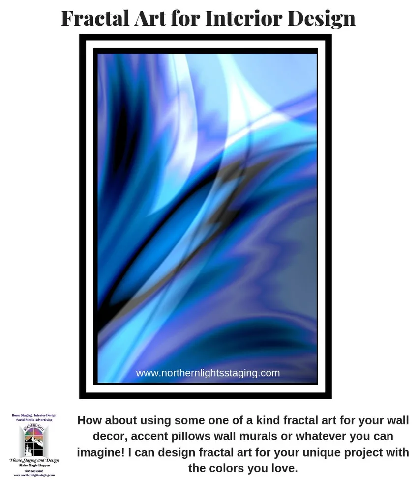 Unique Fractal Art for Interior Decor by Northern Lights Home Staging And Design - Photo 13