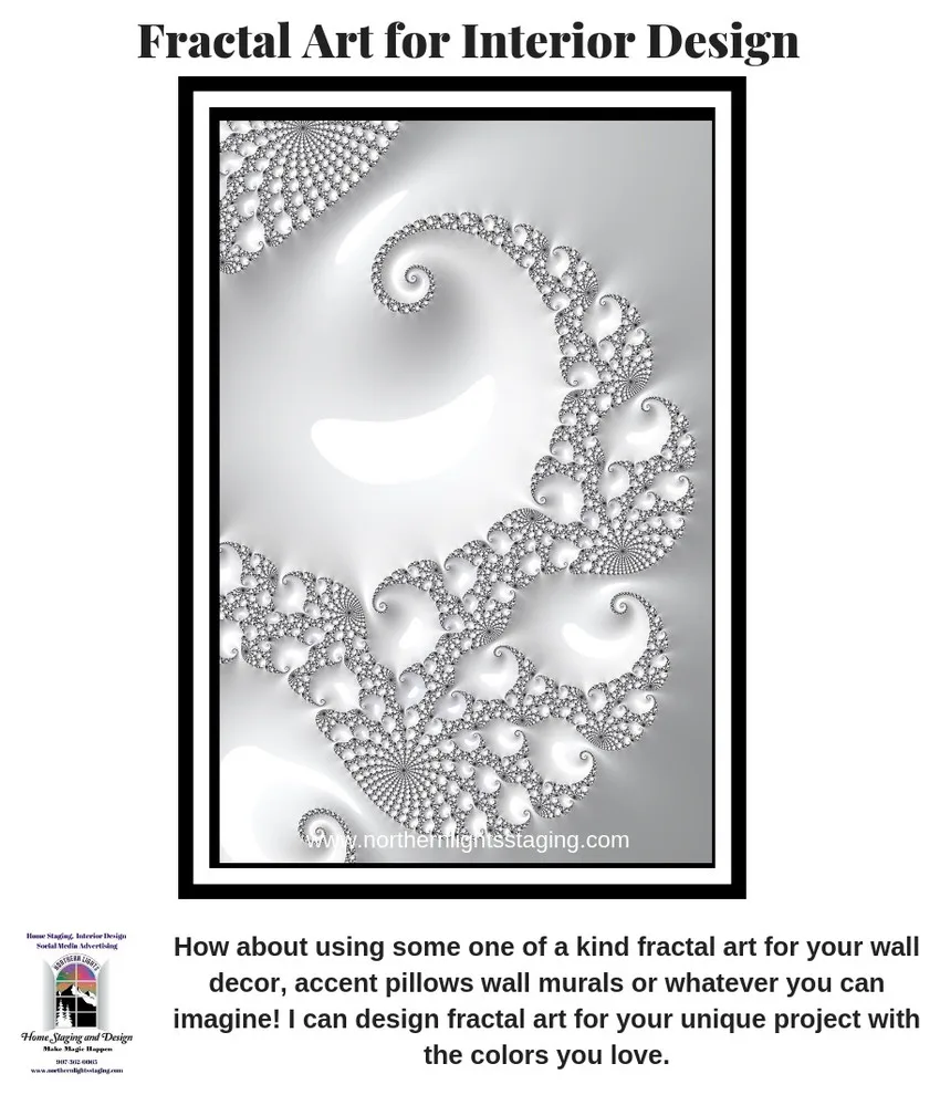 Unique Fractal Art for Interior Decor by Northern Lights Home Staging And Design - Photo 12