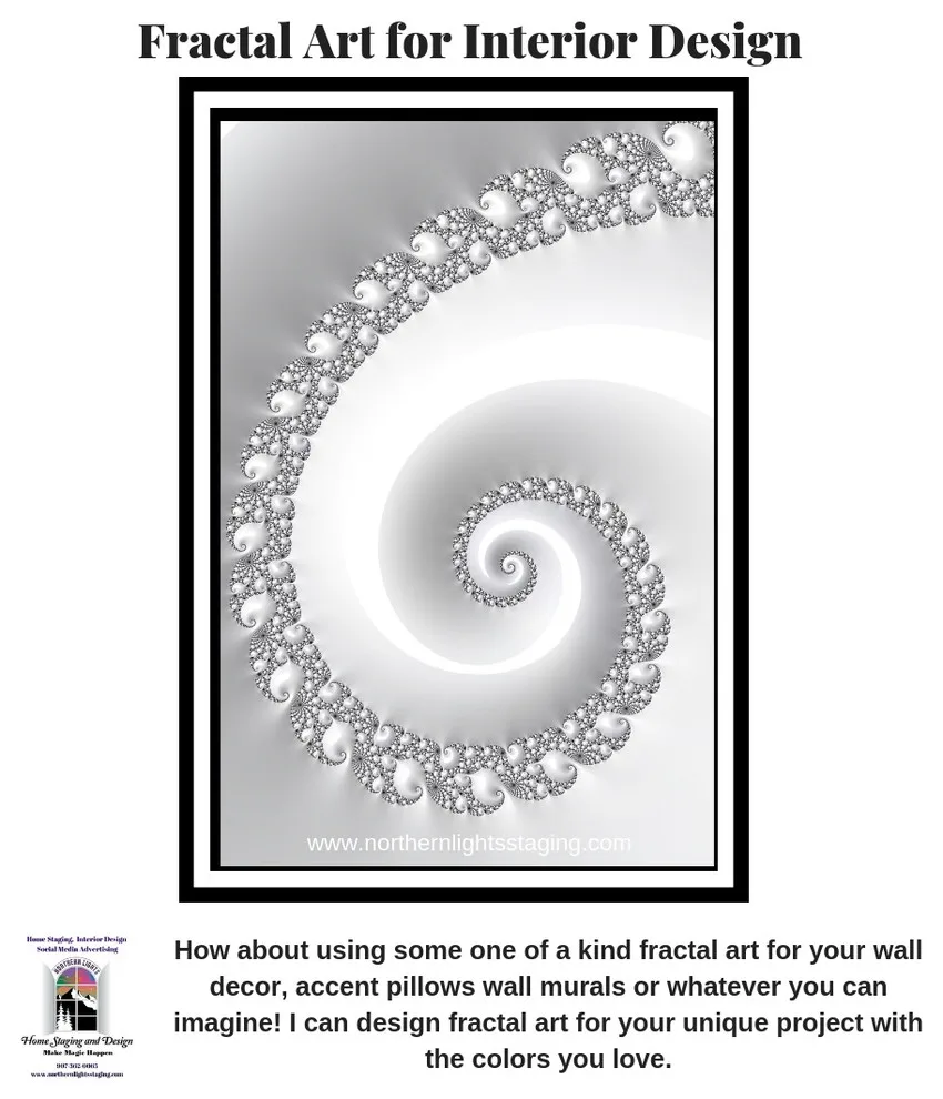 Unique Fractal Art for Interior Decor by Northern Lights Home Staging And Design - Photo 11