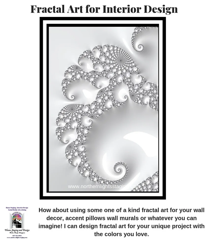 Unique Fractal Art for Interior Decor by Northern Lights Home Staging And Design - Photo 9