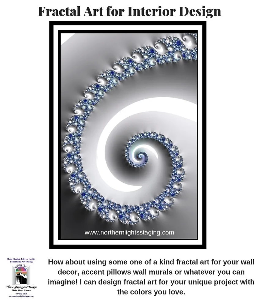 Unique Fractal Art for Interior Decor by Northern Lights Home Staging And Design - Photo 5