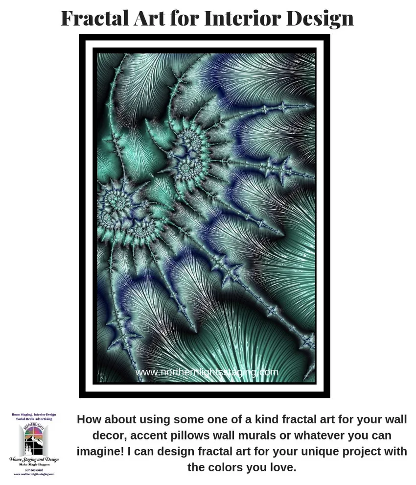 Unique Fractal Art for Interior Decor by Northern Lights Home Staging And Design - Photo 8