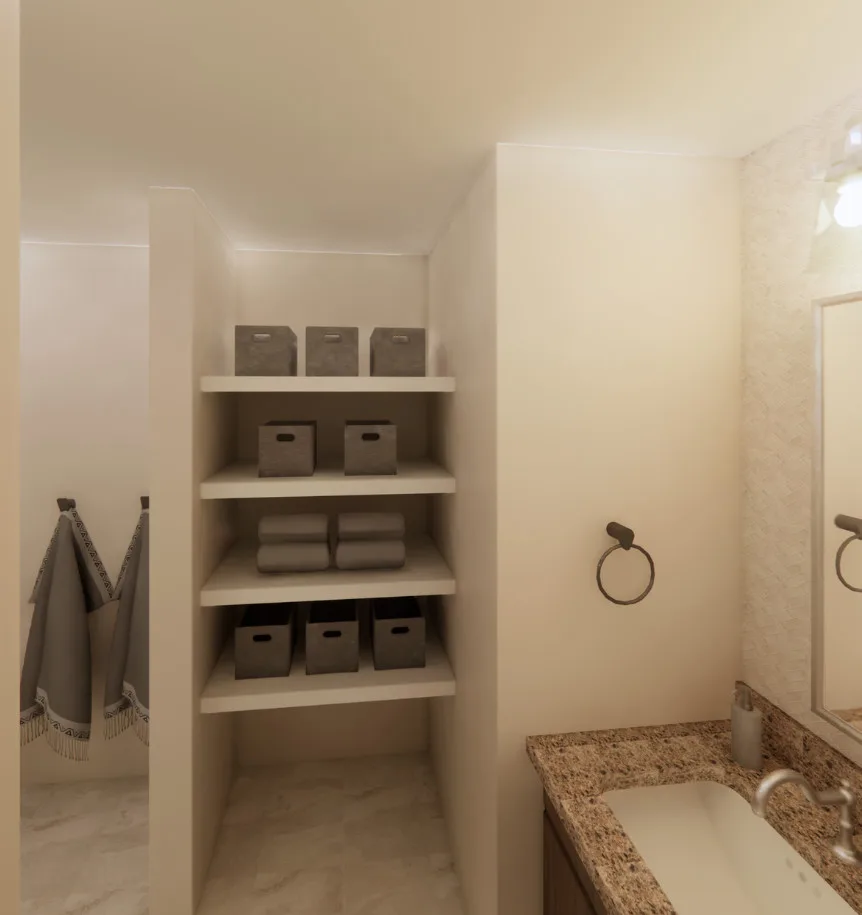Radiant Guest Bathroom Renovation by Bonae Interiors - Photo 2