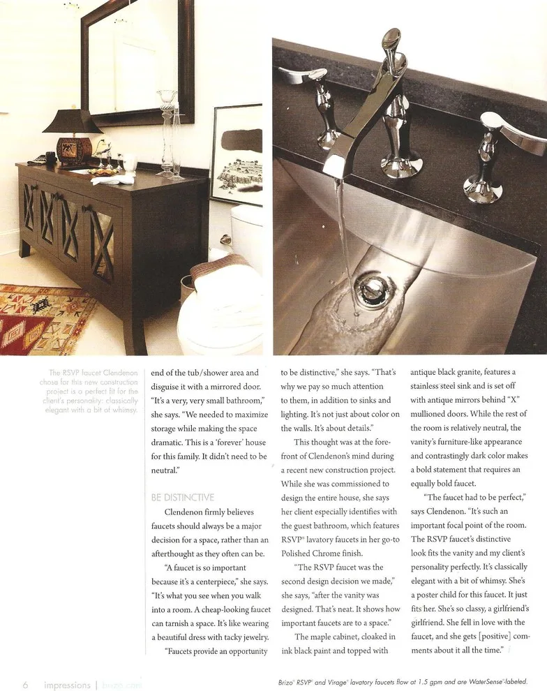 Brizo Magazine Cover and Article: Bathroom by In Detail Interiors - Photo 4
