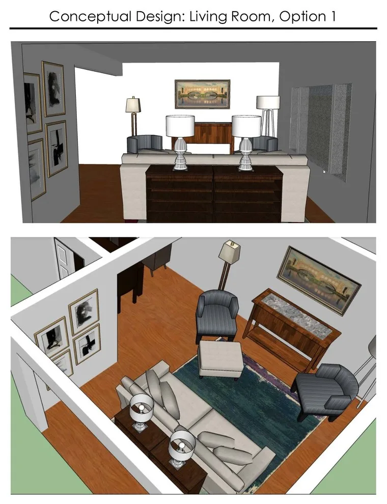 3D Visualization: Lounge Area by Jody Pear Designs - Photo 2