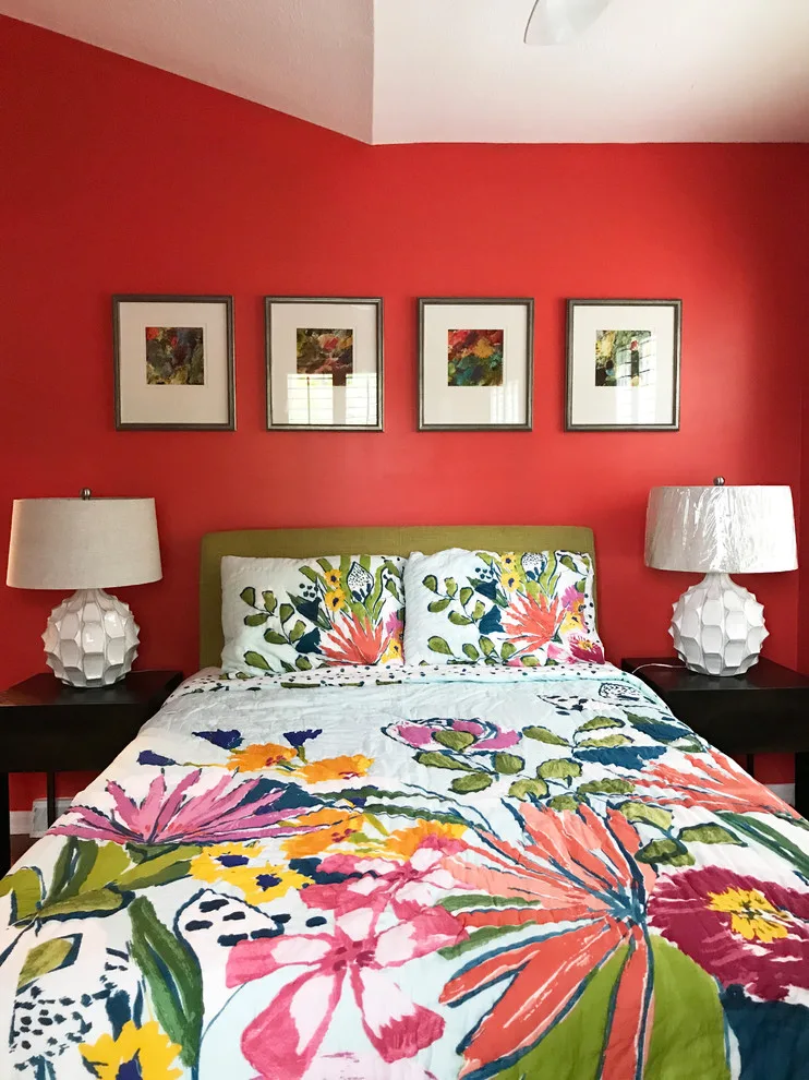 Vibrant and Fresh Guest Bedroom by Monica Lukas Design - Photo 7
