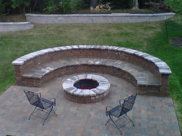 Glorious patio with firepit by Green Way Landscaping Company - Photo 6