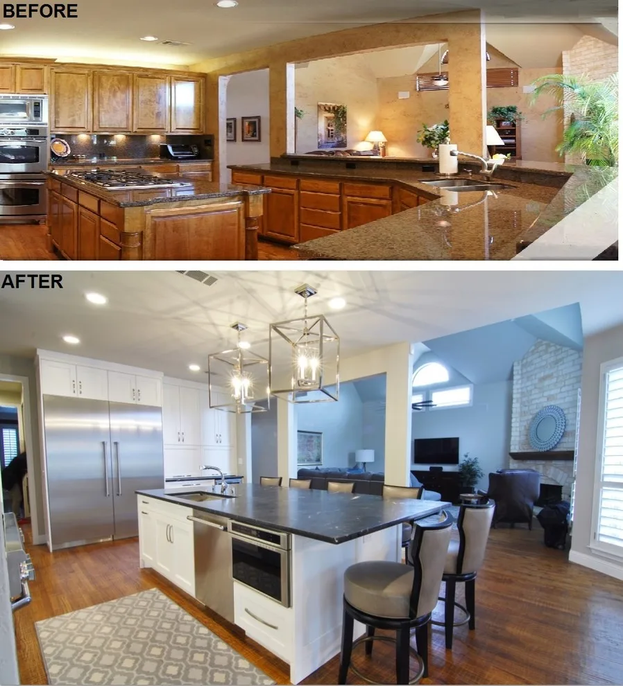 Chic Family Kitchen by Just The Thing Decorating, Staging, And Windows - Photo 11