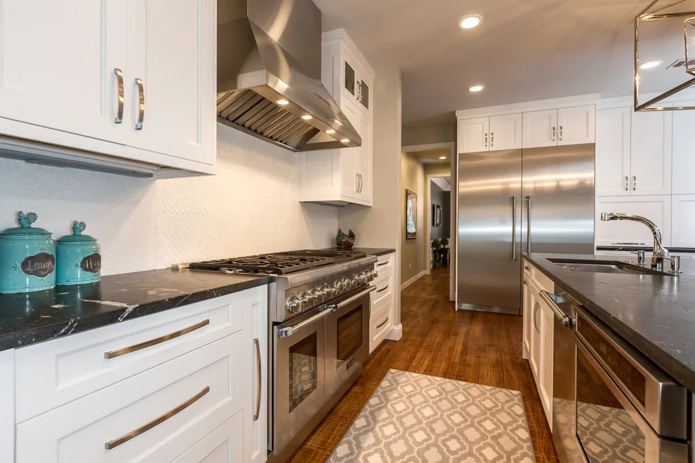 Chic Family Kitchen by Just The Thing Decorating, Staging, And Windows - Photo 10