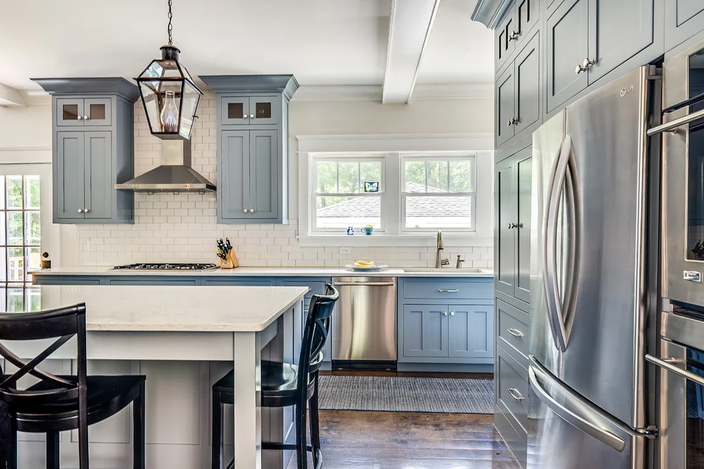 Blue Study - Second Floor Expansion - Design and Build by Marcelle Guilbeau Interior Design - Photo 6