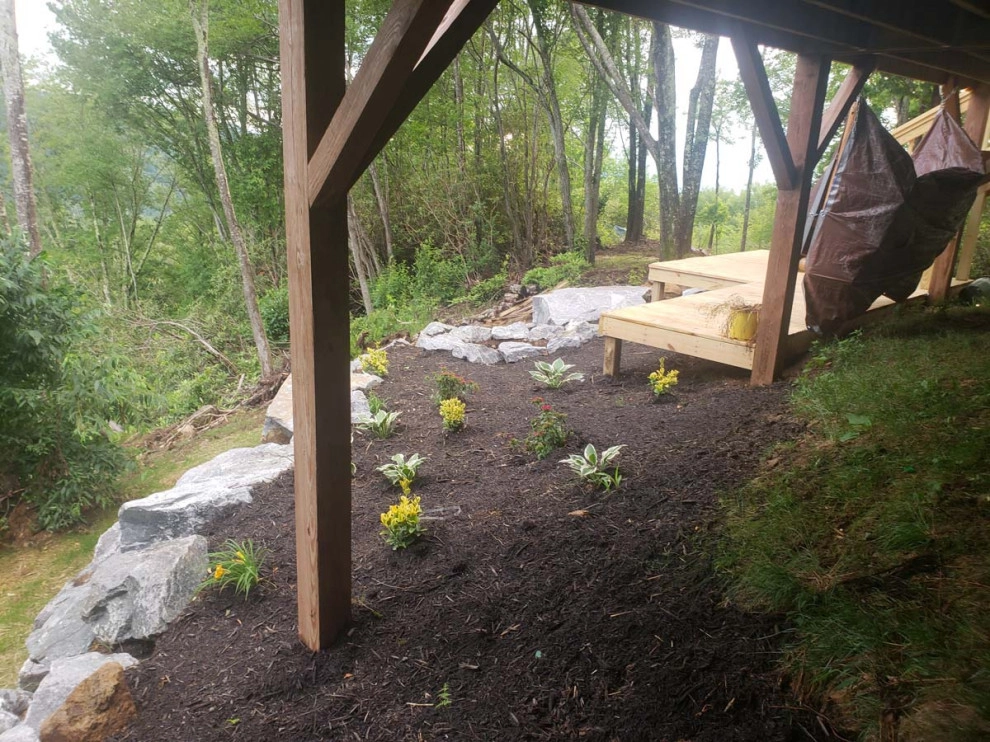 Landslide from Water & Soil Erosion Backyard Transformation by Greenscapes Landscaping & Retaining Walls - Photo 11