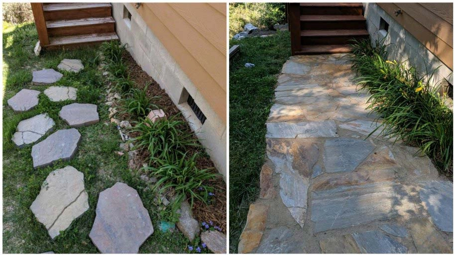 Landslide from Water & Soil Erosion Backyard Transformation by Greenscapes Landscaping & Retaining Walls - Photo 13